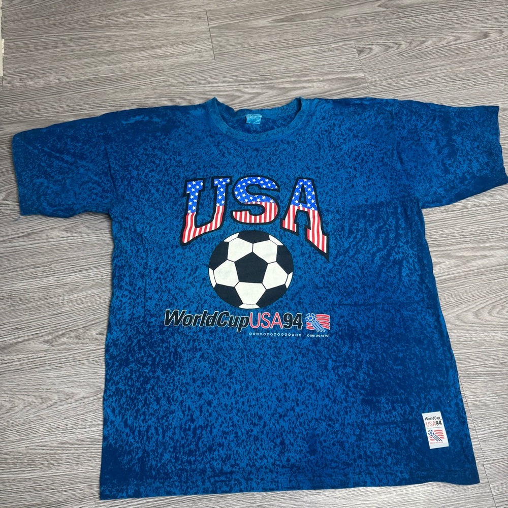 Vintage FIFA World Cup 1994 USA United States Soccer T Shirt Men's Sz 3XL / 2XL